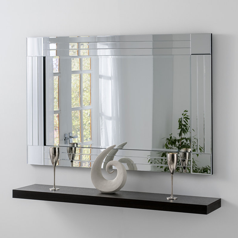 Rigoberto Rectangle Wall Mirror, 120cm H x 80cm W