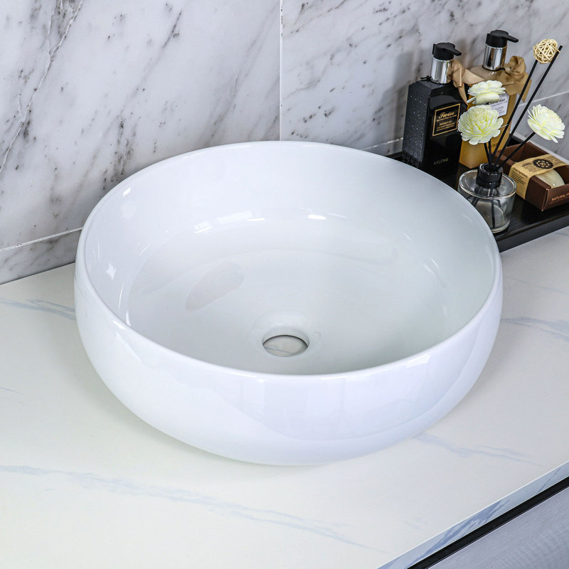 Dowell Ceramic Globe Vessel Sink