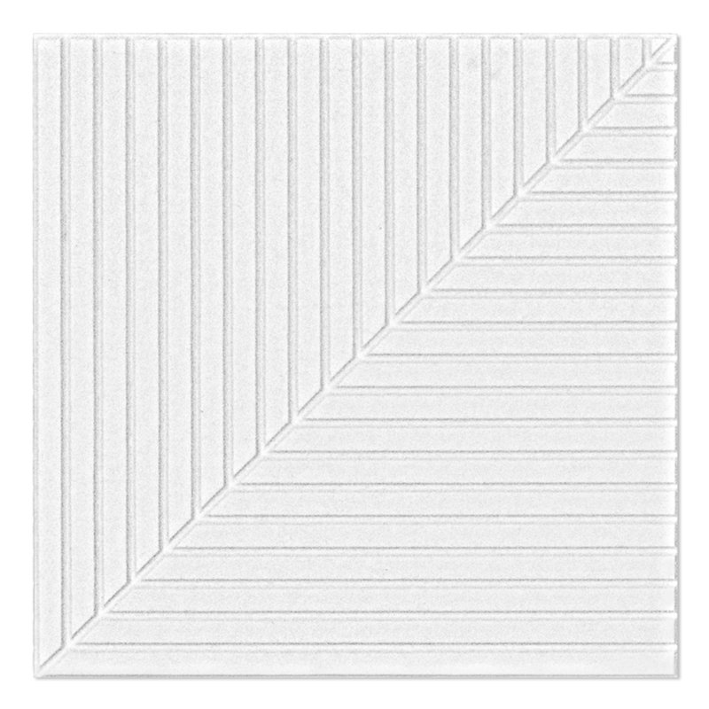 Lot de 6 panneaux muraux acoustiques 60 x 60 cm (23,6 po x 23,6 po), panneaux décoratifs absorbant le son en fibre de polyester pour studio, chambre, bureau, cinéma maison