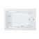 60" L x 48" W Drop In Whirlpool Acrylic Bathtub with Reversible Drain in White