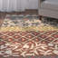 Tapis floral en laine / coton / latex touffeté à la main Mccullough-22211567