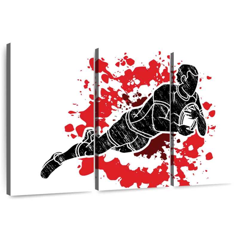 Rugby Splash, 24" H x 38" W