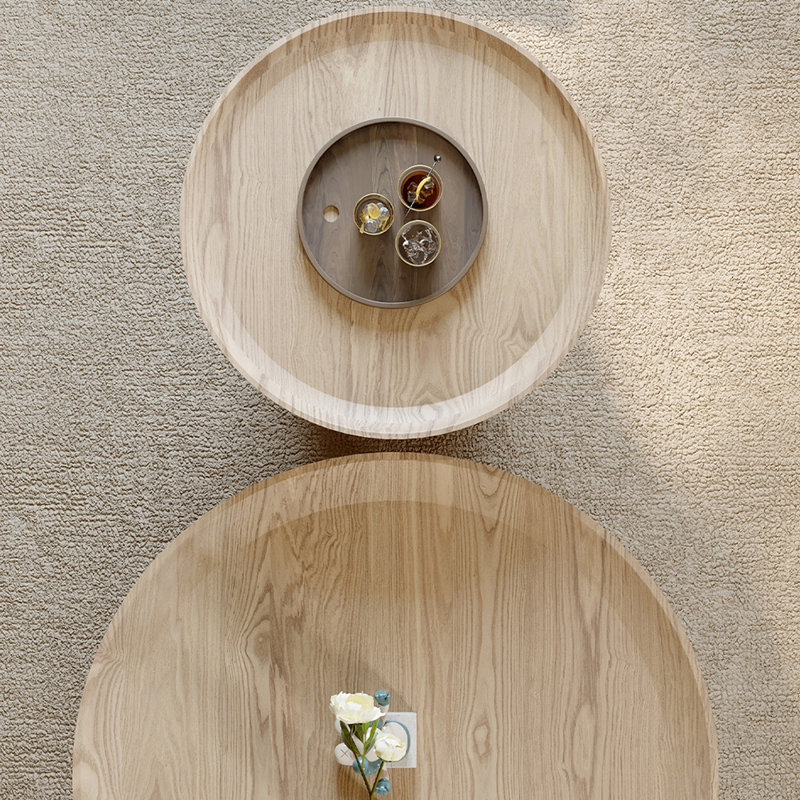 Table basse luxueuse Log Wind, H 11,81 po x L 35,43 po x l 35,43 po