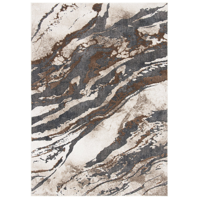Abstract Area Rug, Rectangle 135 x 196 cm