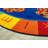 ABC 123 Butterflies Counting Literacy Tufted Blue/Red/Orange Classroom Area Rug-1568106400