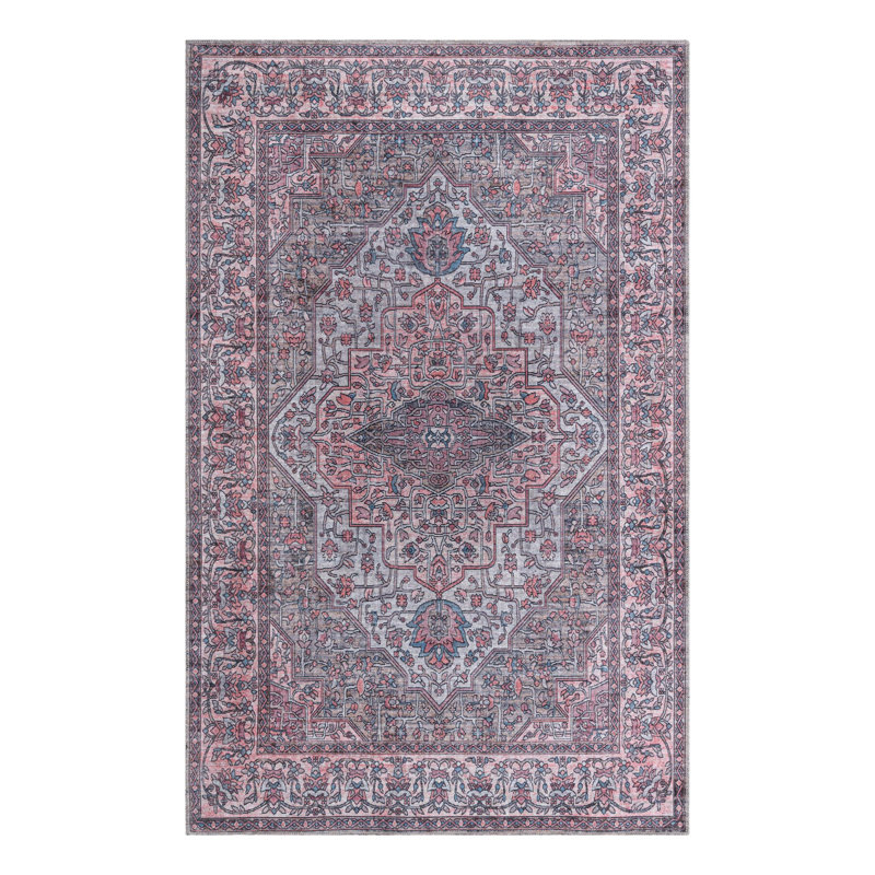 Tapis oriental beige / rose Guyer, Rectangle 5 pi 3 po x 8 pi