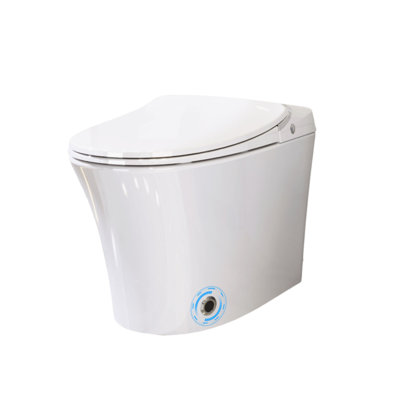 Toilette intelligente de luxe avec sécheuse et fonction eau chaude blanc