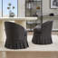 Chaises demi-tonneau revêtues de lin-1644880835