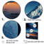 Paysage lunaire volcanique sur toile-97040184-97040185