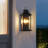 2-Light 18 In. Black Outdoor Wall Lantern Sconce Farmhouse Hardwired Wall Mounted Light Fixture-935859063