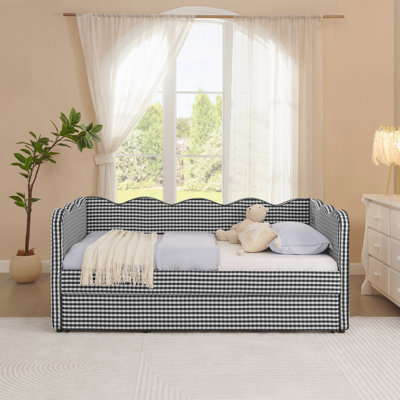 Modern Daybed with Adorable Wave Shaped No Box Spring Needed