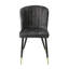 Ensemble de chaises de mobilier moderne en velours capitonné