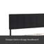 King Size Upholstered Platform Bed Frame With Linen Fabric Headboard, No Box Spring Needed, Wood Slat Support, Easy Assembly-1364348148