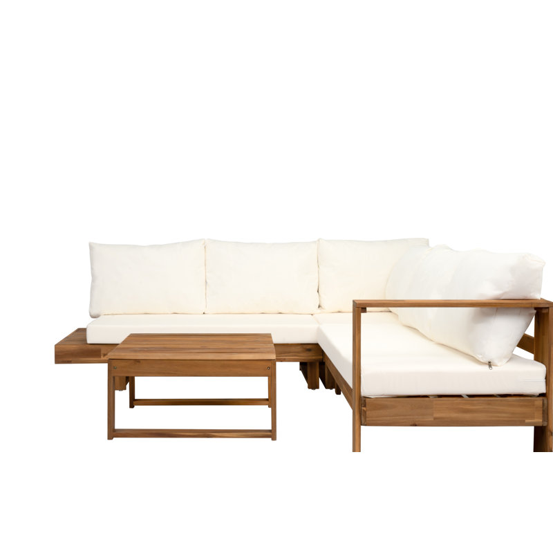 Ensemble de canapé modulaire d'extérieur 4 pièces