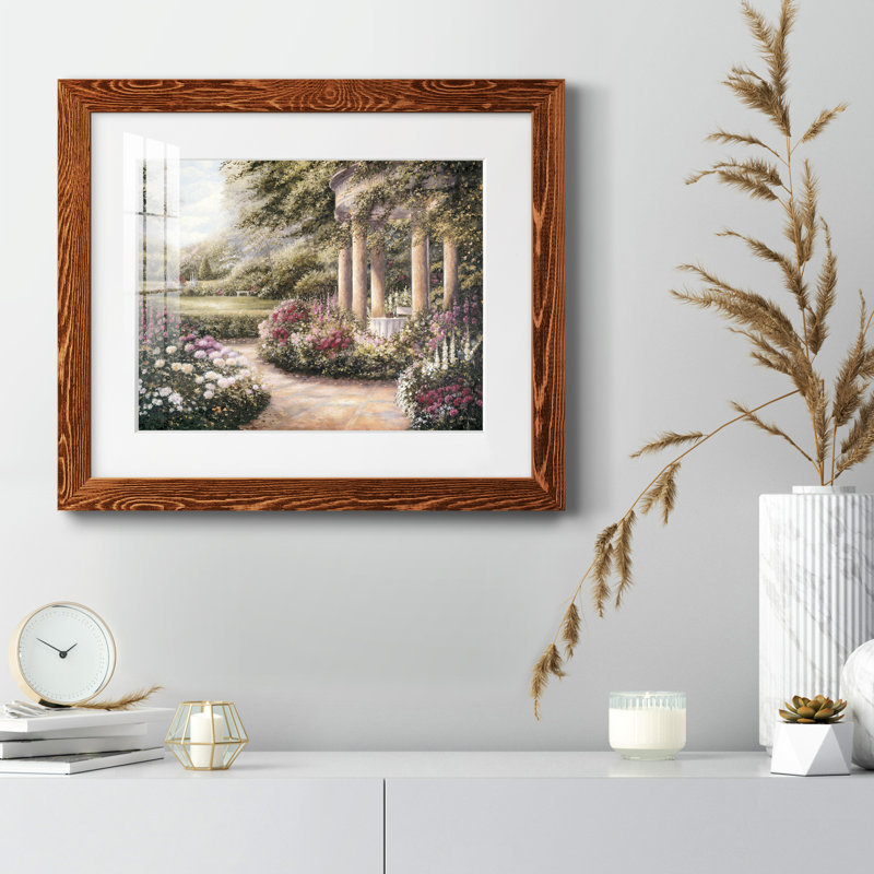 Rose Garden II - peinture encadrée, Érable, H 20 po x l 17 po x P 1,5 po