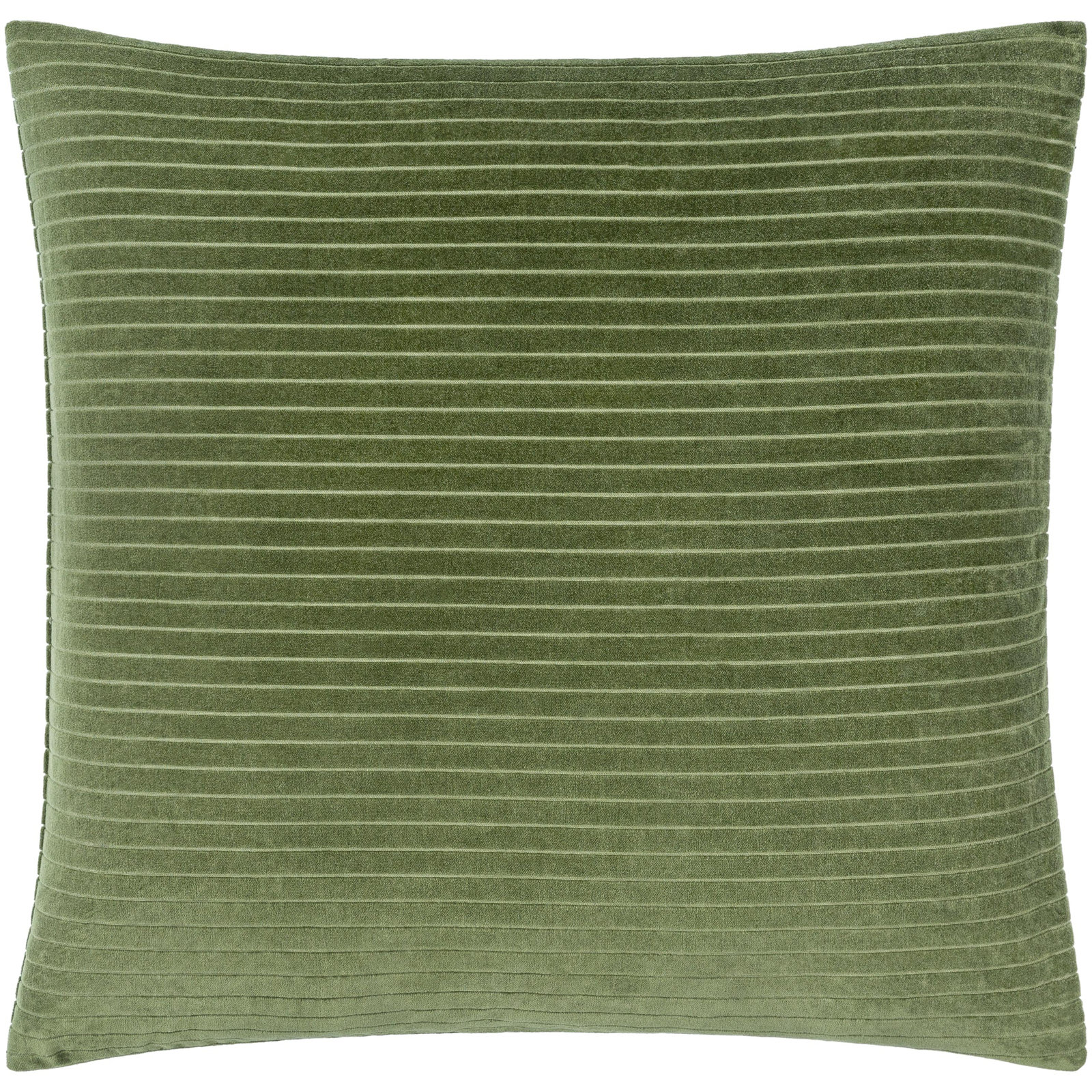 Westridge Cotton Throw Pillow, 20" x 20", Polyester/Polyfill, Olive