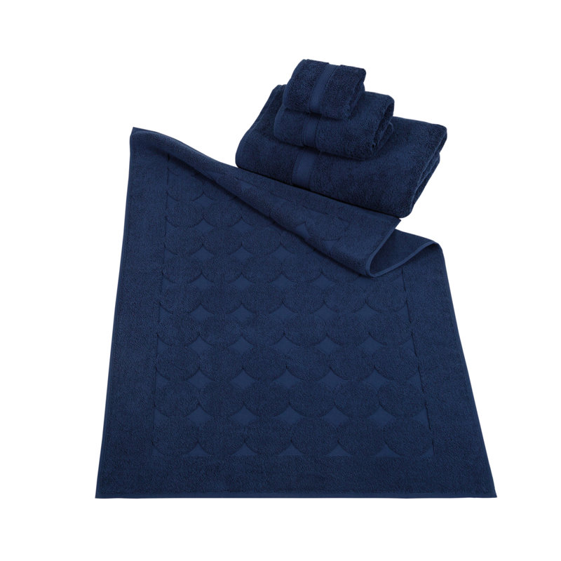 Comerford 4 Piece Turkish Cotton Towel Set, Navy