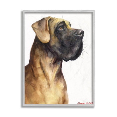 " Great Dane Pet Dog Strong Pose " by George Dyachenko