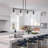 4-E26 Light Bulbs Glass Shade ETL listed Pendant Light Fixture