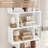Hermoth 75'' H X 27.6'' W Tall Geometric Bookcase,6-Tier Storage Shelf, Contemporary Display Shelf-647997373-637443075-651166309