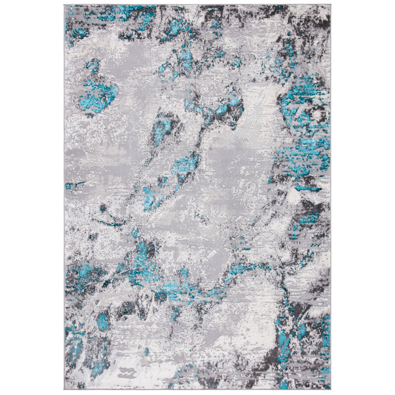 Tapis abstrait Harville Performance, Rectangle de 10 pi x 14 pi