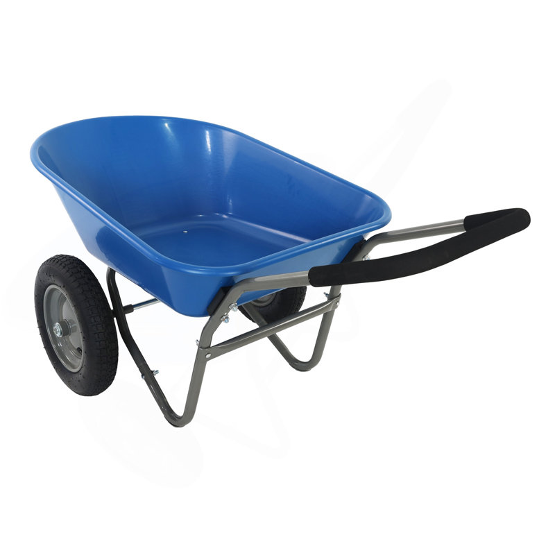 Chariot à deux roues pour jardin Blue Wheel 15 pouces WB189BL