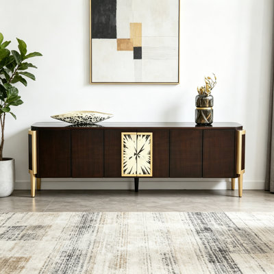 Meuble télé avec rangement de style américain