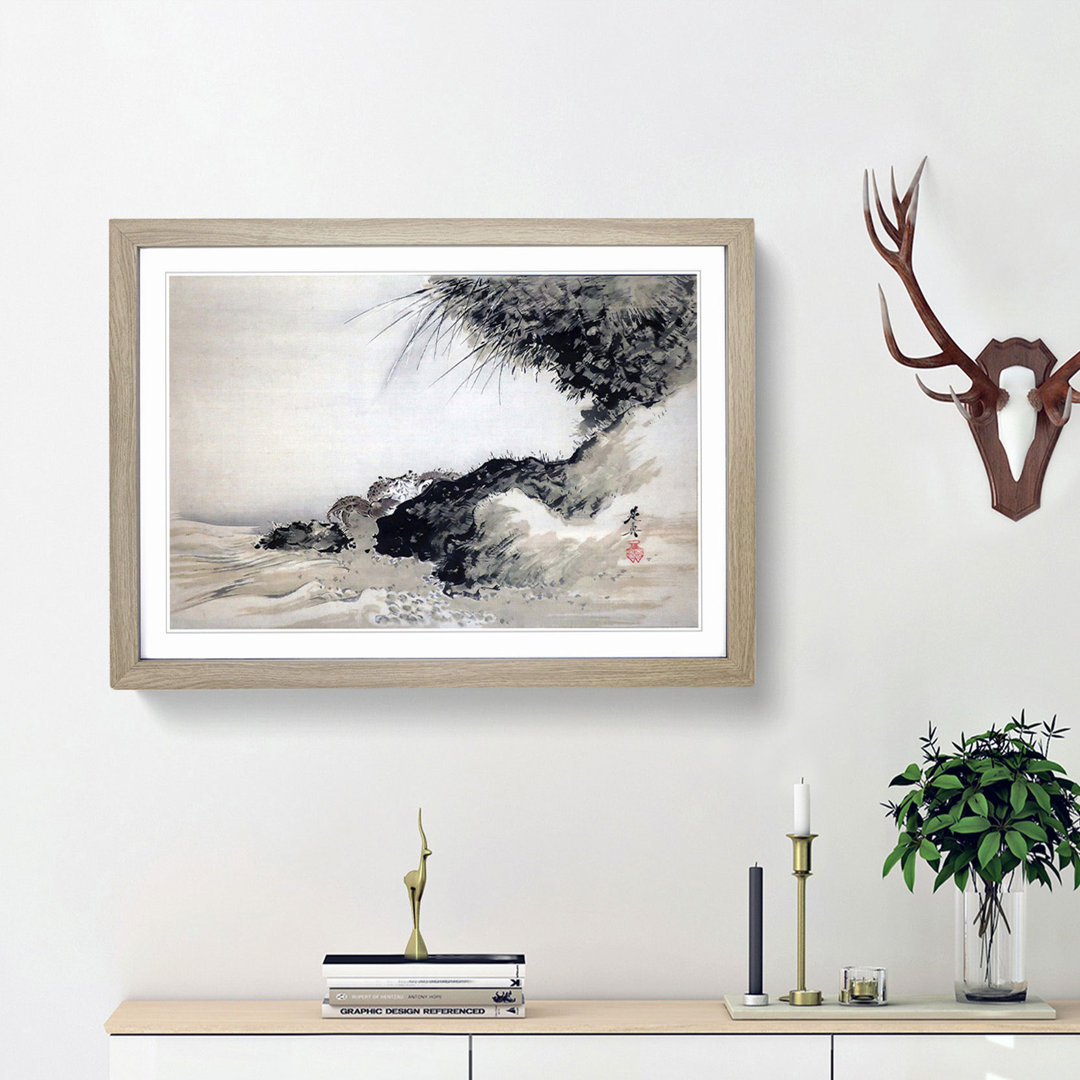Crabs on Shore Rocks by Shibata Zeshin - Picture Frame Painting Print