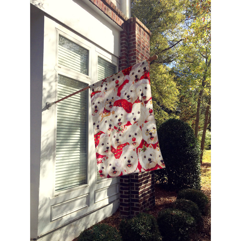 Drapeau de maison Hvidovre Sheltie Halloween en polyester à 2 faces 3 x 2 pi, Westie « Christmas A Plenty »
