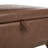 Mid-century modern square storage Ottoman-431949581