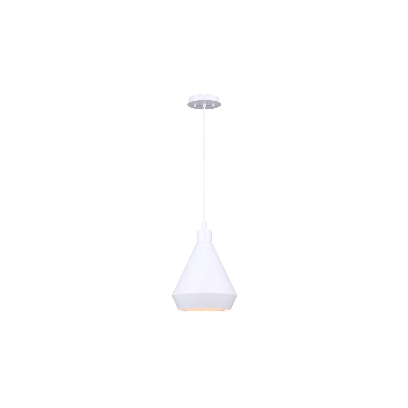 Bertie Single Light Metal Dimmable Pendant, 61.5" H x 9" W x 9" D
