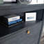 Commode, finition bleue
