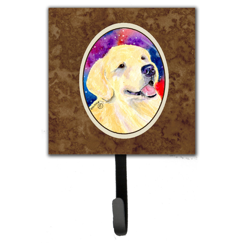 Porte-laisse et crochet mural golden retriever