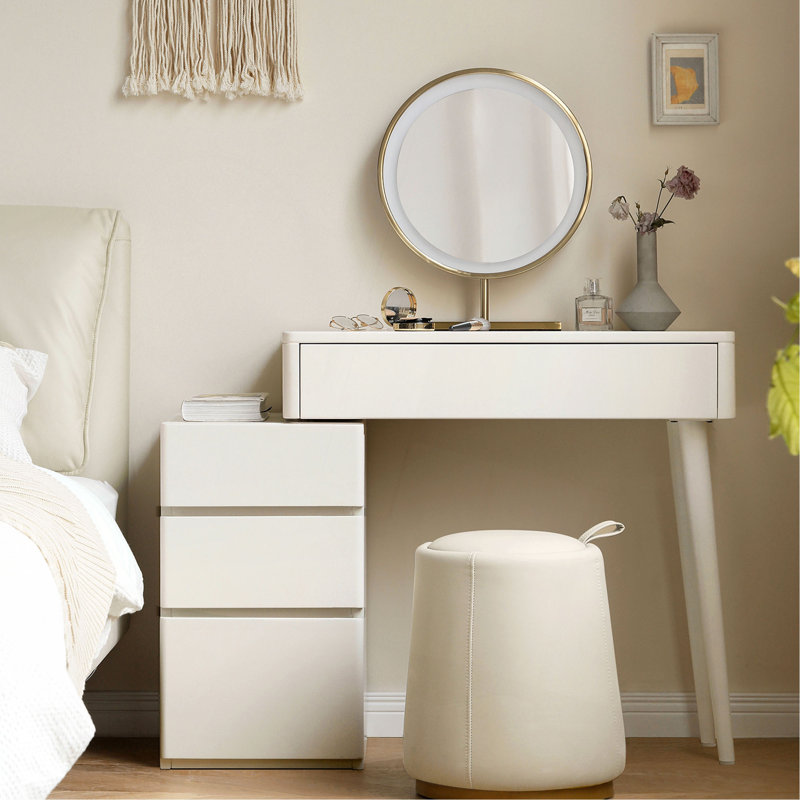 Commode de table (avec tabouret) Commode de table 100% Liriodendron Chinense