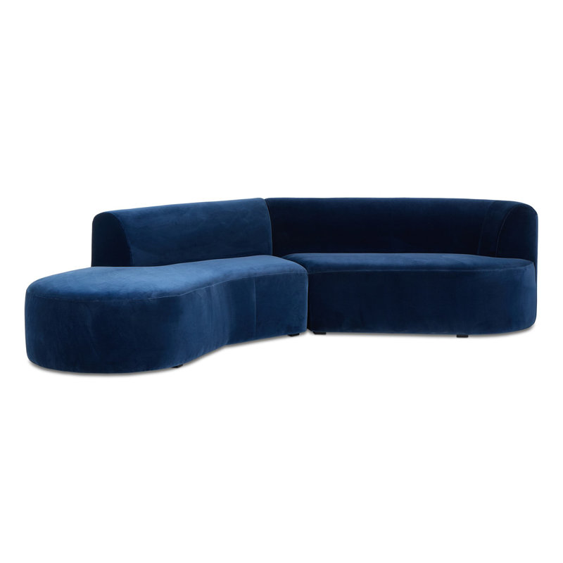 Sanda 105.5" Wide Sofa & Chaise, Left Hand Facing, Surrey Midnight Cotton Blend