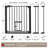 Auto Close Baby Safety Gate With Cat Door, 29.5"-40.5" Extra Wide Dog Gate, Pressure Mounted Easy Walk Thru Pet Gate-116174268