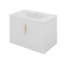 Ensemble de meuble-lavabo vintage 30 po avec lavabo en céramique et robinet 3 trous-66190233