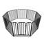 60cm H Iron Exercise Pen-1743601184