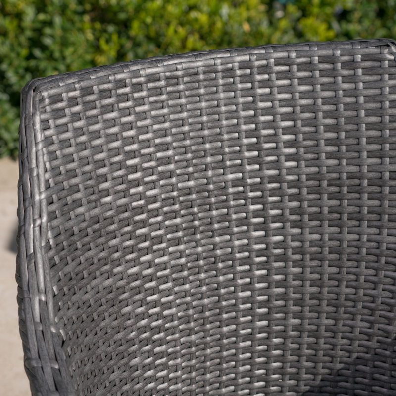 Murdock 8 - Person Wicker Patio Dining Set with Square Table, Gray