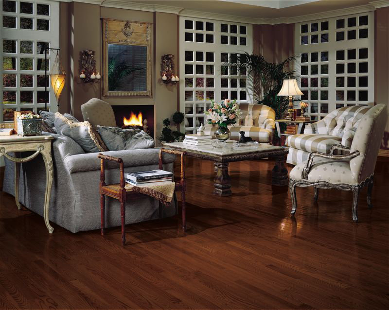 Parquet en chêne massif de 5/16 po d'épaisseur x 2 1/4 po x de longueur variable, Sierra