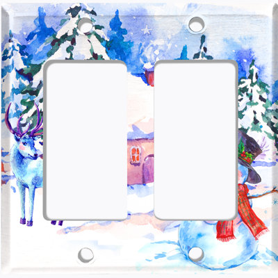 Plaque murale à bascule Snow Man