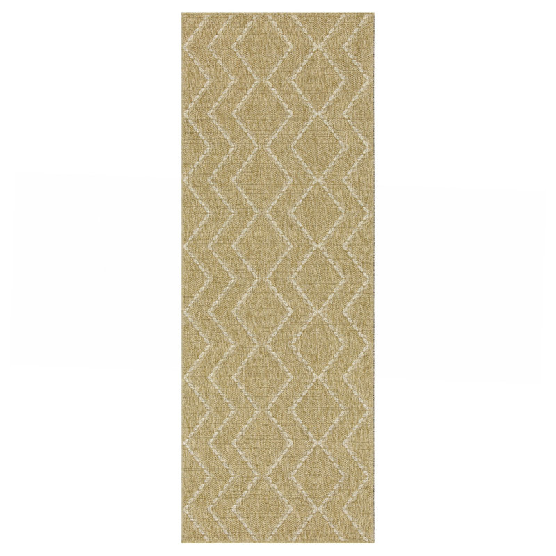 Tapis blanc intérieur / extérieur, Tapis de couloir 2 pi 7 po x 7 pi 3 po
