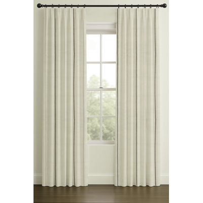 Vienne Linen Herringbone Curtain in White