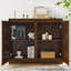 Buffet, armoire de buffet avec 2 trous de sortie, armoire de rangement pour le hall d'entrée