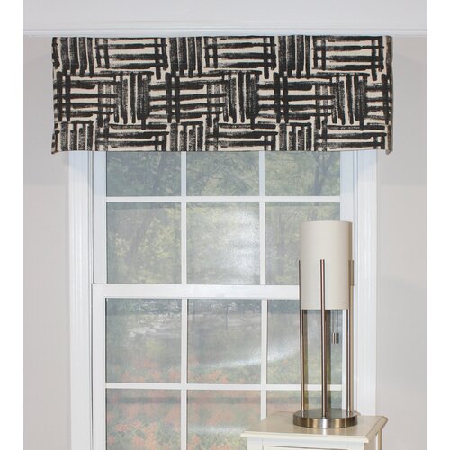 Ivy Bronx Aanya Abstract Cotton Tailored 50'' W Window Valance in ...
