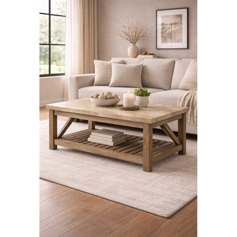 Bellas Marble Top Coffee Table