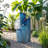 32"H 4-Tier Ceramic Outdoor Water Fountain with LED Light-1346668318