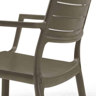 Keter Metaline Chair, Cappuccino