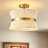 Breanna 2-Light Dimmable Hand-Woven Semi Flush Mount