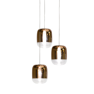 Gong 3 - Light Chrome Cluster Pendant